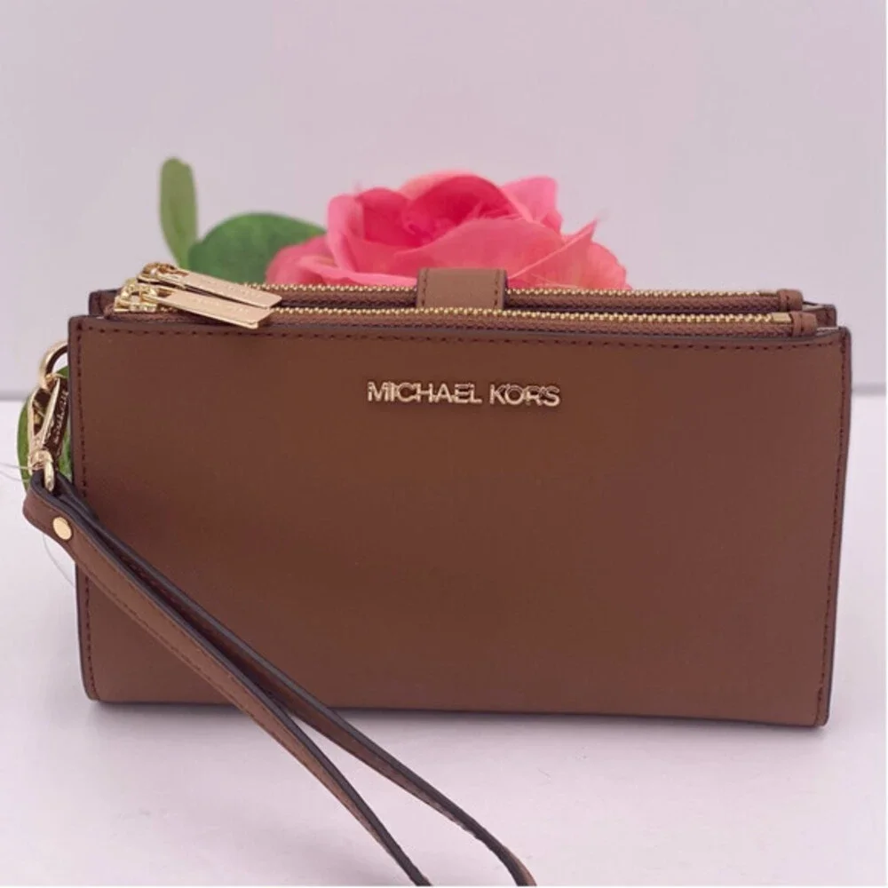 Michael Kors DoubleZip Wallet Wristlet Luggage